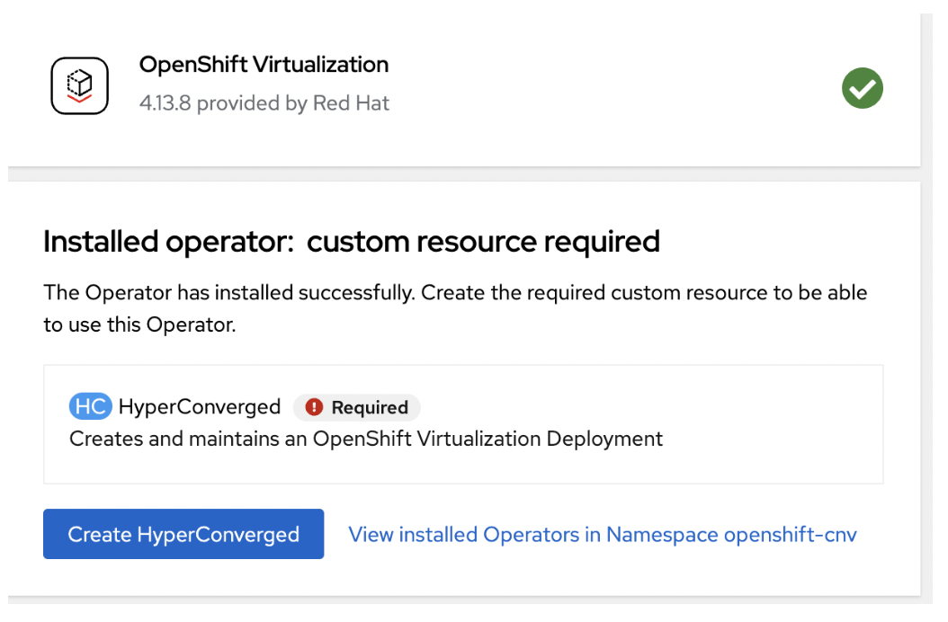 Create Hyperconverged
